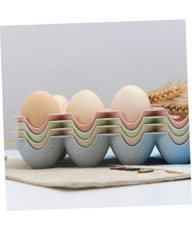 Mikikit Fridge Egg Holder 2pcs Egg Container Egg Holder for Fridge Eggs Deviled Egg Plates Refrigerator Egg Holder Thicken - Buy Online on GoSupps.com