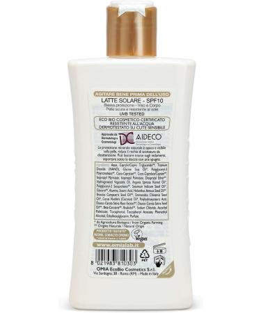 Sun Milk with Biological Argan Oil SPF 10 Low Protection 200 ml - Buy Online on GoSupps.com