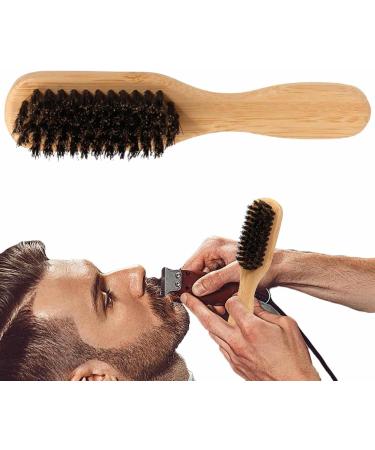 Intoximt Beard Brush for Men - Wild Boar Bristles Wooden Handle | Smooth & Promote Beard Growth | 15.5x3.5x2.8 cm - Buy Online on GoSupps.com