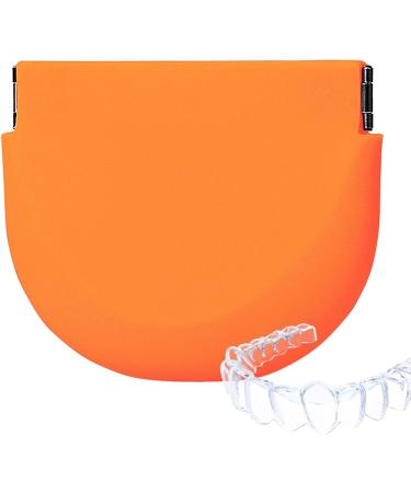 Fowybe Container for Artificial Teeth - Food-Safe Silicone Prosthesis Holder | Slim Denture Housing Aligner Cleaner & Night Protection with Ventilation Holes - Buy Online on GoSupps.com