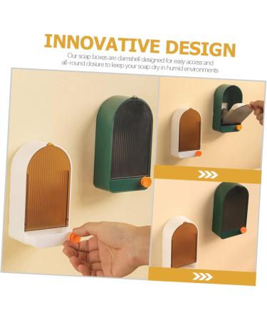 BRIGHTFUFU 2pcs Boxes Soap Drain Box Household The Hips Wall Hanging - Buy Online on GoSupps.com