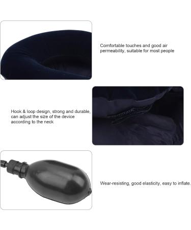 Inflatable Neck Traction Device - Adjustable Neck-Stretcher Collar for All Sizes | Home Traction Pillow for Spine Alignment - Buy Online on GoSupps.com