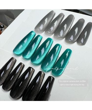 15ml Gel Nail Polish Cold Emerald Cat Eye Gel Manicure UV Semi Permanent Soak Off Highlight Nail Lacquer Nail Phototherapy - (Color: 1) - Buy Online on GoSupps.com