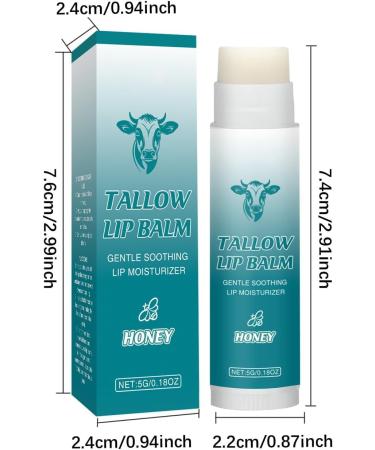 Baumes L vre De Miel Suif De Boeuf Baume A Levre Baume L vres Naturel Adapt La Peau S che Vieillissant Baume L vres Soin Des L vres De Longue Dur e Pour Tous Les Types De Peau 5 G (2pc) - Buy Online on GoSupps.com