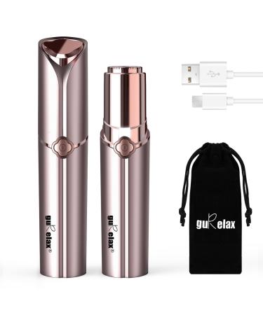 Flawless Facial Hair Remover USB Rechargeable Painless Facial Hair Remover for Women Waterproof Hair Removal Device with LED Light for Peach Fuzz Fine Hair Chin Cheek Upper Lip Contains Flannel Bag Gold Facial Hair Remover - Buy Online on GoSupps.com
