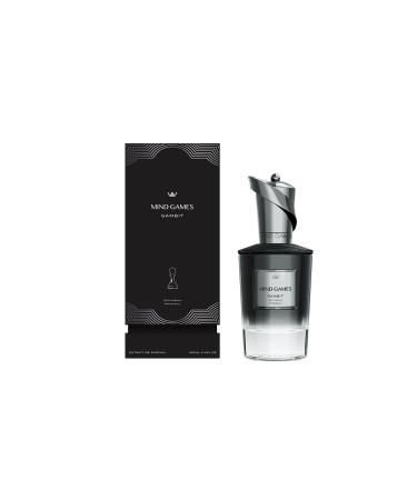 MIND GAMES Gambit - Luxury Perfume with Notes of Lavender Cardamon & Patchouli - Elegant Extrait de Parfum for Women & Men - Woody & Leather Perfume - 100 mL/3.4 oz