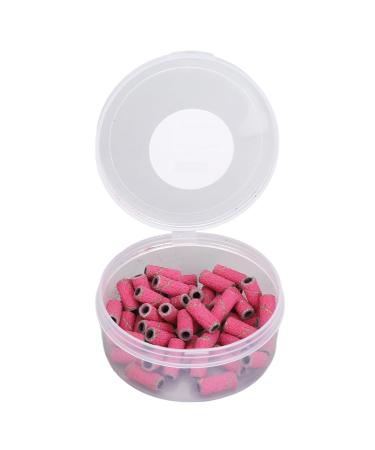 Nail Art Sanding Bands Box Grinding Bands Sand for Cap Manicure for Mini Head Small Size Boxed Miniature Nail Tool Sterilizers (Rose Red) - Buy Online on GoSupps.com