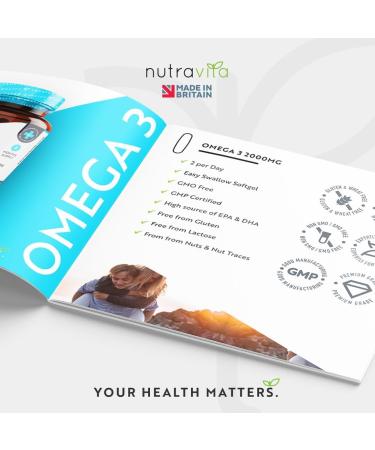 Omega 3 Fish Oil 2000mg (240 Softcapsules) for Brain Heart Vision Joint Care - Buy Online on GoSupps.com