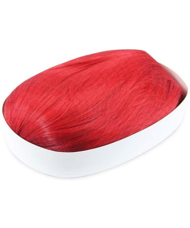 EmaxDesign 28 inch Red Cosplay Wig with Wig Cap and Comb - Wavy Curly Hair - Buy Online on GoSupps.com