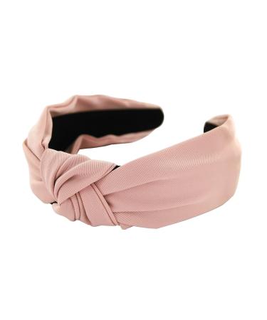 axy fabric headband with knot-vintage-beautiful ladies headband hair accessory headband HR35 (pink)