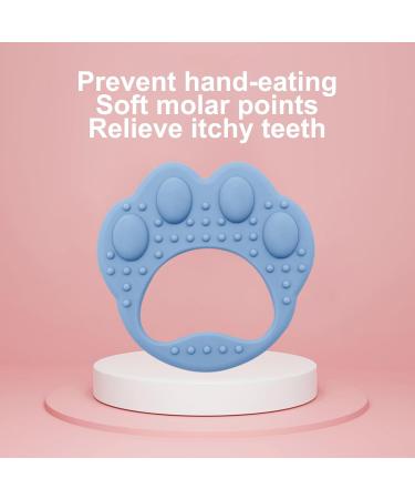 Ceolup Silicone Baby Bite Ring - Cute Dog Paw Montessori Toy for Toddlers | Anti-Drop Bliss | Perfect Gift for Birthdays & Christmas - Buy Online on GoSupps.com