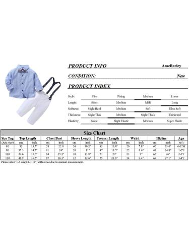 AmzBarley Baby Boys Gentleman Outfit Suit | Kids Tuxedo Rompers for Birthday Party | Blue 245, 2-3 Years - Buy Online on GoSupps.com