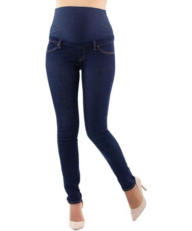 Milano Maternity Jeans - Ultra Stretch Buttery Soft Denim for Pregnant Women, High Waisted Over Bump Band, Comfortable Slim Fit - Size 8 - Buy Online on GoSupps.com