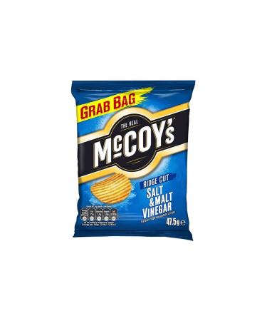 McCoy's Ridge Cut Crisps 36x45g (Salt & Malt Vinegar)