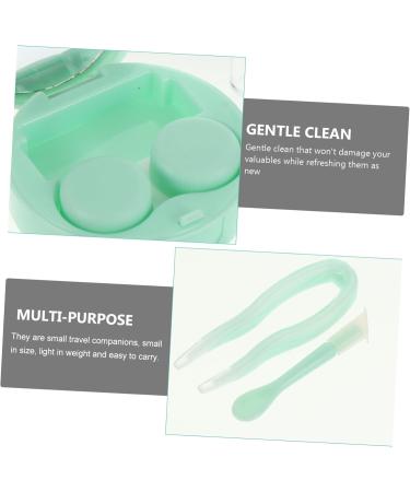 Solustrie Contact Lens Container Set - Colorful Portable Holder with Mirror | Eye-Catching Travel Applicator | Perfect for All Lens Types - 7.5x7.5x2.8cm - Buy Online on GoSupps.com