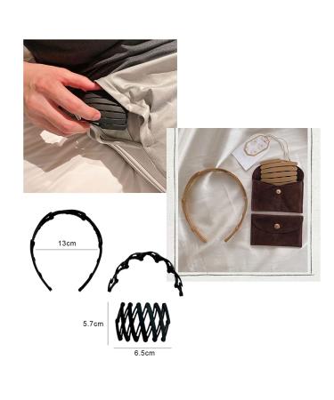 Compact Foldable Headbands - 5-Piece Set Retractable Pocket Hair Bands & DIY Accessories for Stylish Hair Hoops | International Shipping Available - Buy Online on GoSupps.com