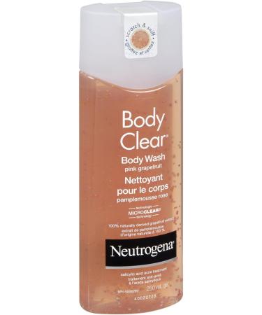 Neutrogena Body Clear Acne Body Wash - Maximum Strength Salicylic Acid Vitamin C - Oil Free - Pink Grapefruit Scent - 250ml Body Clear - Pink Grapefruit - Buy Online on GoSupps.com