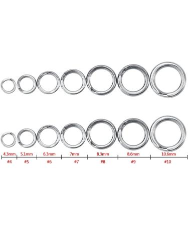 Buy Split Rings Stainless Steel Fishing Tackle - Double Circle Connector 50/100pcs Size 10 | High-Quality Fishing Gear - Buy Online on GoSupps.com