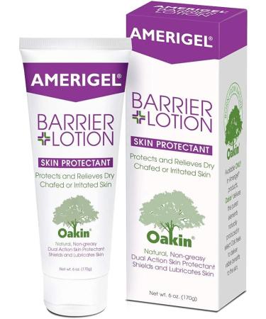 AMERIGEL Barrier Lotion (6 oz.) - Skin Protectant to Protect Chafed Cracked and Chapped Skin 6 Ounce (Pack of 1) - Buy Online on GoSupps.com