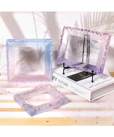 VILLCASE 5pcs Square Photo Frame Mold Frame Molding DIY Photo Frames Crafts Molds Fondant Molds Square Frame Silicone Chocolate Mold Supplies White Silica Gel Crystal Epoxy Whitex5pcs 2.2X17.7X22.7CMx5pcs - Buy Online on GoSupps.com