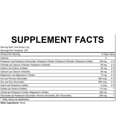 Buy Amazing Electrolytes Powder (250 Servings 250g) - 11 Essential Electrolytes for Optimal Hydration | International Shipping Available - Buy Online on GoSupps.com