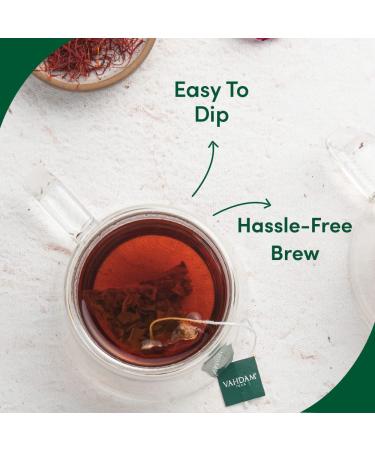 Vahdam Vanilla Masala Chai - 30 Tea Bags | Delicious Spiced Chai Tea for Chai Latte | International Shipping Available - Buy Online on GoSupps.com