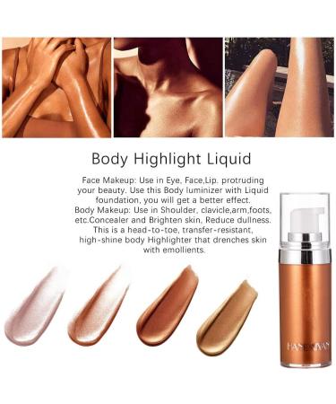 Shimmering Body Highlighter Cream - Long-Lasting Shine, Glitter, and Brightening - Pearl White - 60.00g - Buy Online on GoSupps.com