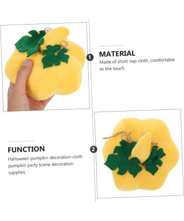 OUNONA Fabric Pumpkin Halloween Decor Halloween Pumpkin Decoration Artificial Pumpkin Sculpture Simulation Pumpkin Figurine Cloth Wrapped Pumpkin Decor for Home Crafts Household - Buy Online on GoSupps.com