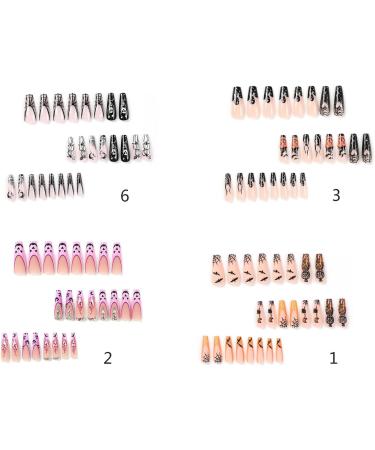 Coffin Press On Nails Gothic Halloween False Nails Full Cover Fake Nails with Jelly Glues for DIY Art Salon Home Halloween Artificial Nails/Fake Nails Halloween Strips Halloween Polish Jp2518 - Buy Online on GoSupps.com