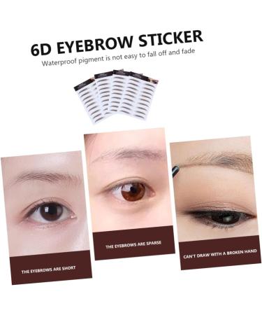 FRCOLOR 8 Pcs Eyebrow Stickers Waterproof Makeup False Eyebrows Sticker Eyebrow Stencils 6d Tool Transport - Buy Online on GoSupps.com