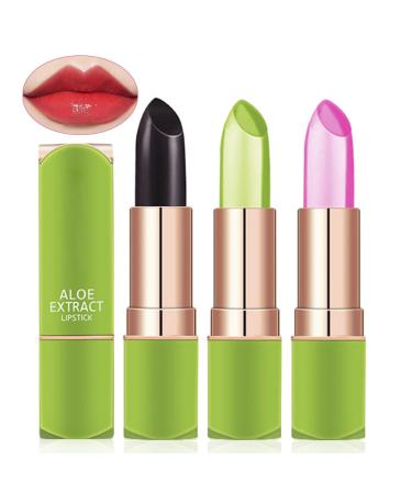 hslfuai Aloe Vera Lipstick Lip Moisturizer Long Lasting Nutritious Lip Balm Magic Temperature Color Changing Lip Gloss 167 167 kg