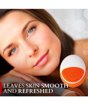 TITANIA The Beauty Facer Electric Silicone Facial Cleansing Brush Orange - Buy Online on GoSupps.com