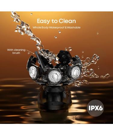 Bald Head Shavers for Men - 8D Electric Razor Shaver | 10-in-1 Grooming Kit with LED Display | Waterproof Rotary Shaver | Cordless & Wet/Dry - Buy Online on GoSupps.com