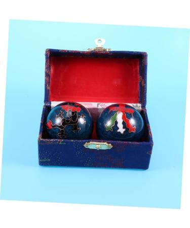Frcolor 2-Pack Fitness Handballs & Baoding Balls for Stress Relief | Chinese Health Massage Balls | Ice Hockey Massage Balls - Buy Online on GoSupps.com