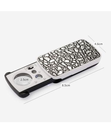 Magnifying Glasses for Hobbies Reading Magnifier 30/60/90 Times Magnifying Glass Counterfeit Light LED Lighting Pull High-Definition High Magnification Magnifying Glass Vision - Buy Online on GoSupps.com
