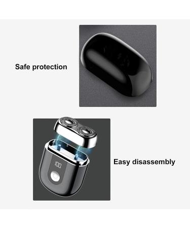 Mini Beard Trimmer Electric Beard Trimmer Washable Rechargeable IPX6 Waterproof for Dormitory Travel by Car (Black) - Buy Online on GoSupps.com