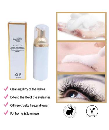 Tsingzzu Lash Shampoo 50ml with Brush - Gentle Eyelash Extension Remover & Tea Plant Cleanser - Buy Online on GoSupps.com