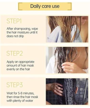 2Pcs 8 Seconds Revitalizing Hair Mask 8s Revitalizes Hot Dying Damaged Hair Mask Hair Dye Repair Mask Deep Moisture Repair Masks Intensive Repair For Damaged Hair For All Hair - Buy Online on GoSupps.com
