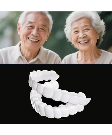  2 Pairs Adjustable Temporary Smile Enhancer - Natural Comfort & Confidence Booster for Men/Women (1) - Buy Online on GoSupps.com