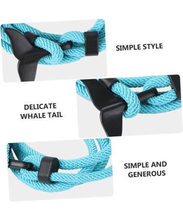 ABOOFAN 1pc Whale Tail Bracelet Nautical Rope Bracelets Simple Style Bangle Sailing Bracelet Braided Bracelets Ring Bracelet Creative Wristband Lovers Adjustable Armband Silica Gel - Buy Online on GoSupps.com