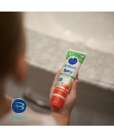Spry Kids Toothpaste Gel with Xylitol - Fluoride-Free, Natural Strawberry Banana Flavor - 2oz Pack - Safe If Swallowed - Buy Online on GoSupps.com