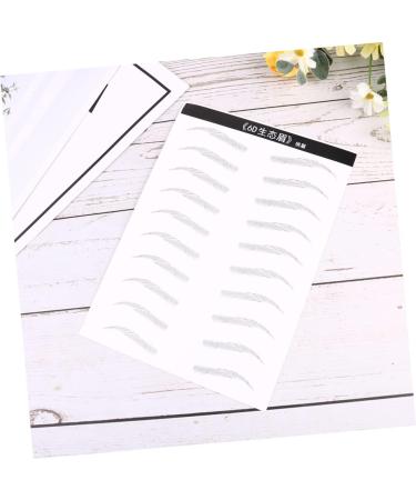 FOMIYES 2 Pairs Black Makeup Black Stickers Eyebrow Stickers Eye Brow Supplies The Lazy 3d Water-based - Buy Online on GoSupps.com