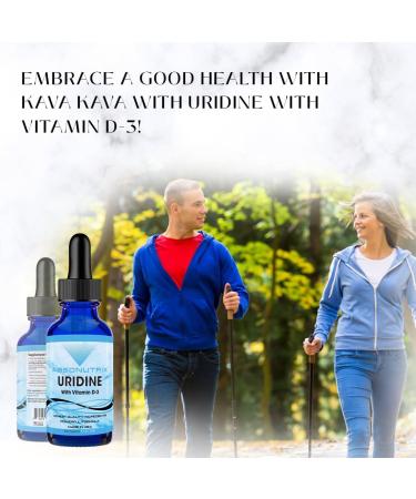 Absonutrix Uridine with Vitamin D-3 343 mg 4 FL OZ Liquid 302 Servings Made in USA Plant-Based Ingredients Gluten-Free - Buy Online on GoSupps.com