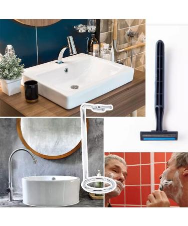 Liyonghe Razor Holder - Portable Rust-Free Shaving Brush Stand for Home & Salon | Universal Fit for Most Razors & Brushes - Buy Online on GoSupps.com