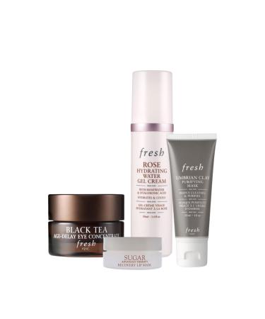 Black Tea Eye Concentrate Rose Hydrating Gel Cream and Sugar Advanced Lip Mask Gift Set