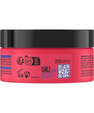 Got2b Vegan Curl and Coil Refresher Hair Cream Infused with Coconut Oil Castor Oil Argan Oil and Shea Butter Curl Enhancing 200ml - Buy Online on GoSupps.com