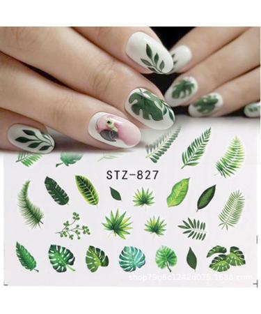 Various DIY Slider Simple Summer Water Sticker Decoration Nail Stickers Flower And Leaf Art(STZ-824) - Buy Online on GoSupps.com