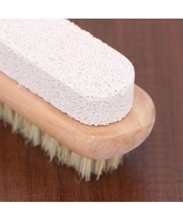 COHEALI 1pc Foot File Stone Bristles Foot File Pumice Stone for Feet Foot Pumice Brush Pedicure Brudh Foot Brush for Feet Wood Tools Nail Tools Pedicure Tools Natural Scrub Brush - Buy Online on GoSupps.com
