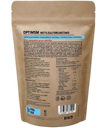 Org nica Superfoods SL Org nica Superfoods OptiMSM Joint Supplement 200 g - Buy Online on GoSupps.com