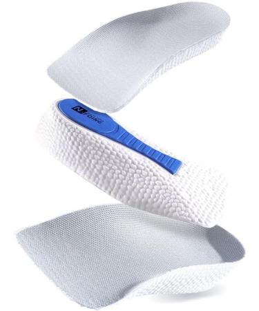 Brandone Height Increase Insoles - 1.37in Orthopedic Arch Support Pads for Men & Women | Black High Pads - Buy Online on GoSupps.com
